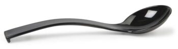 plexi saladelepel met haakje, zwart