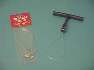 Dick ribbentrekker, kunststof voor lussen met dwars loodje