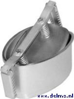 rvs hamkoker, peervorm, 280x235x150mm inh. ca 8,0kg