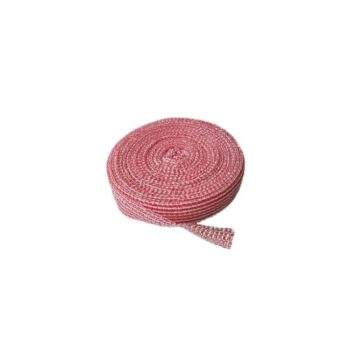 mtr. DeLasta Klarood 16 elastisch net, rood/wit, 50 mtr