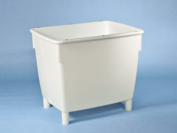 Craem pekelbak 400 ltr. op poten (95x72x82,5cm.) wit