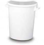 kunststof cilinderton, 75 liter, wit [Ø=490/H=570mm]