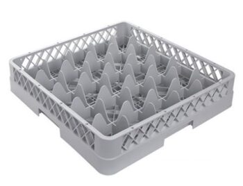 glazenkorf, 50x50x10cm. [CR25] grijs voor vaatwasmachine