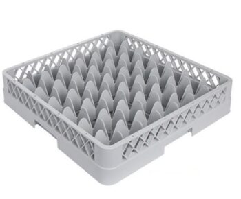 glazenkorf, 50x50x10cm. [CR49] grijs voor vaatwasmachine