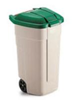 Rubbermaid afvalcontainer, 100 ltr (56x51x82cm.) verrijdbaar