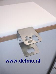 Dick, rvs tafelhouder (klapstaal) voor SilverSteel, Magneto, Rapid steel