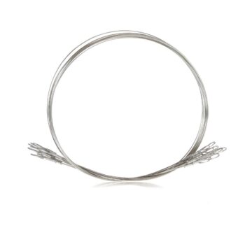 set 10 kaas-trek-snijdraden 600x0,6mm. met ogen [zacht/brie]