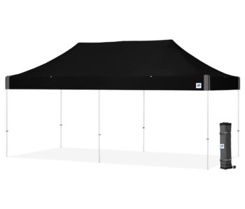 Ezup partytent 3x6mrt, zwart -BASIC- met wit frame