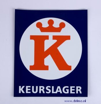Keurslagerlogo op magneetplaat 240x285mm