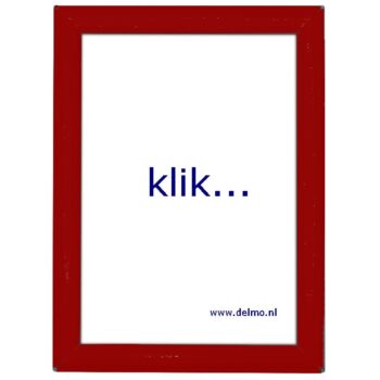 kliklijst 15x21cm, bordeaux met standaardje