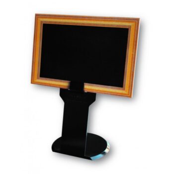 prijskaart standaard, zwart, hoog (9 cm)