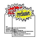 pak a 10 reclame markers, rood en geel