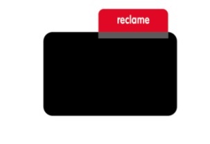 opsteekruiter 'reclame', rood