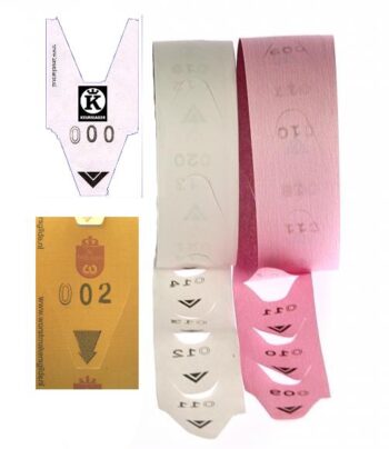 klantvolgnummers, wit 2000 per rol