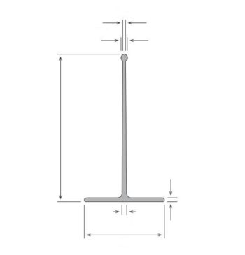 divider, 285 x 125 mm transparant