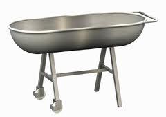 mengbak 150 liter, met ronde kop-zijden, rvs