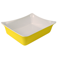 Crea-bak 1/2Gn 325x265x100mm. geel-wit melamine