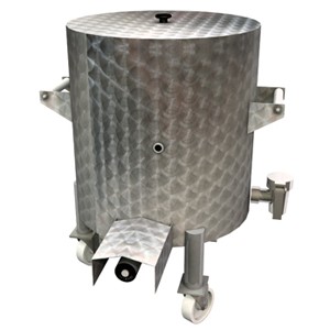 DL dubbelwandige kookketel 90 liter, verrijdbaar