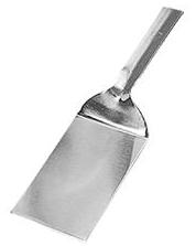 serveerschep, 26cm. dicht rvs pateschep/steker