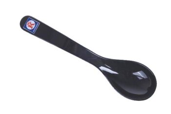 Keurslager, saladelepel kunststof, zwart