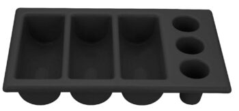 Marendo bestekbak Gn1/1, 6-vaks zwart