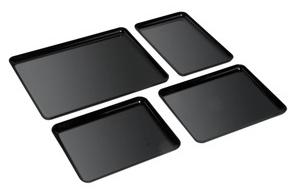 Acryl kunststof schaal 21x31cm zwart