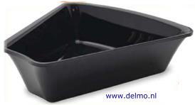 plexi Carrousel, hoek15, zwart 290x290x80mm