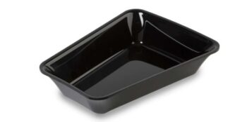 Plexi kuip 15o TraiteurTheater, zwart 200/140x265x50mm