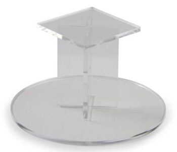 plexi staander rond 170x100mm