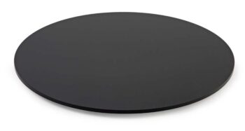 plexi ronde schijf 300mm, zwart +houder voor standaard 37601120/3760140