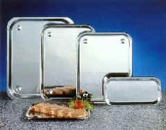 rvs toonbankschaal, 245 x 340 mm met noppen