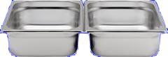 Marendo rvs Gastronormbak Gn-1/2 h=100