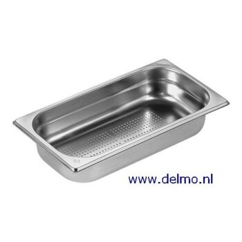 Marendo rvs Gastronormbak Gn-1/3 h=65 geperforeerd