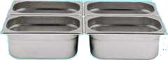 Marendo rvs Gastronormbak Gn-1/4 h=200
