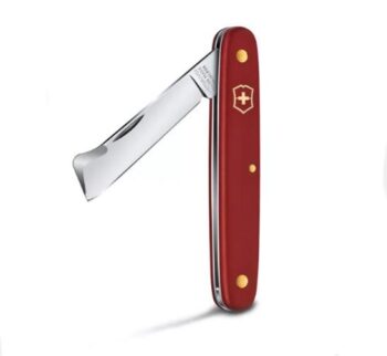 Victorinox okuleermes, rode PA-schalen met inklapbaar lemmet