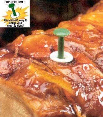 popup timer, groen 70°C. (varkens-/lams-/kalfs-/rundvlees)