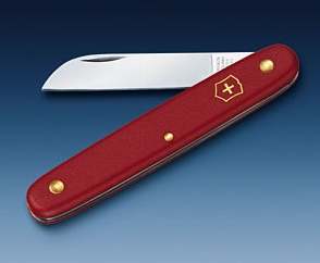 Victorinox bloemenmes, rode PA-schalen met inklapbaar lemmet