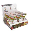 verkoopdisplay Kisag dunschillers "9x3" 9 sets a 3 (groen/oranje/rood)