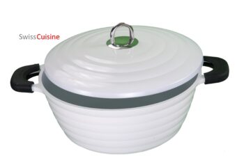 Swiss Cuisine kookpan 28cm Ceramic wit, incl deksel