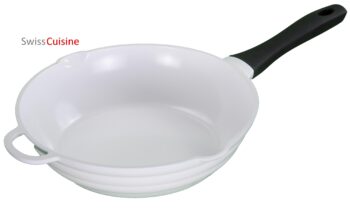 Swiss Cuisine hapjespan/wok 28cm Ceramicwit