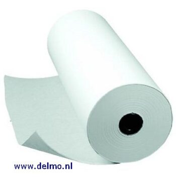 rol a 490m kraft-inpakpapier wit, 50cm