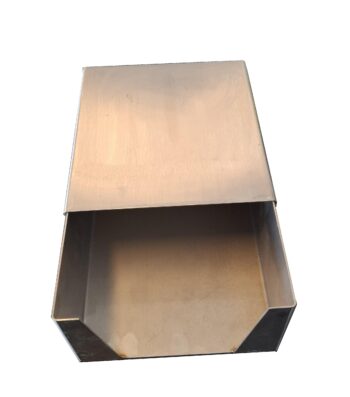 rvs zakjes-dispenser "14x4x26" 285x175x95mm met los deksel