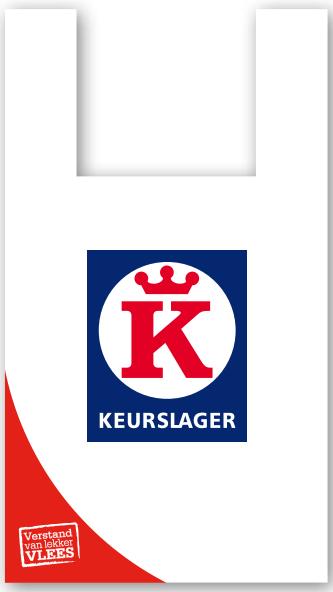 Keurslager, LDPE hemdtassen 27x6x48cm dikte 20my.