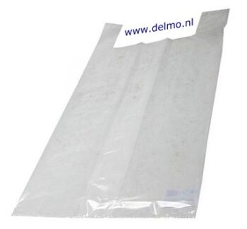 LDPE hemdtassen 25/6x50cm. transparant