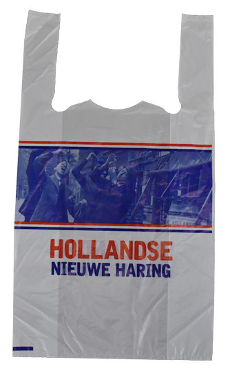 HDPE hemdtassen 'Nieuwe Haring' 27x6x48cm