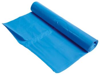 HDPE afvalzakken 58x100cm T23 blauw op rol