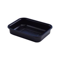 Enterpacktray 19154, zwart 190x150x40mm