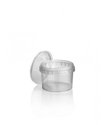 Tapas-cup 280ml transp, incl. TE-deksel Ø95x65mm