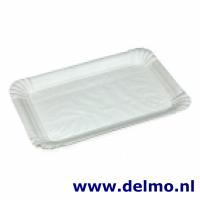 gevoerde schaaltjes 12x18cm. wit