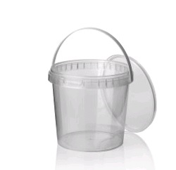 ronde soepbekers m. hengsel [131] 1000ml, incl. transp. TE-deksels